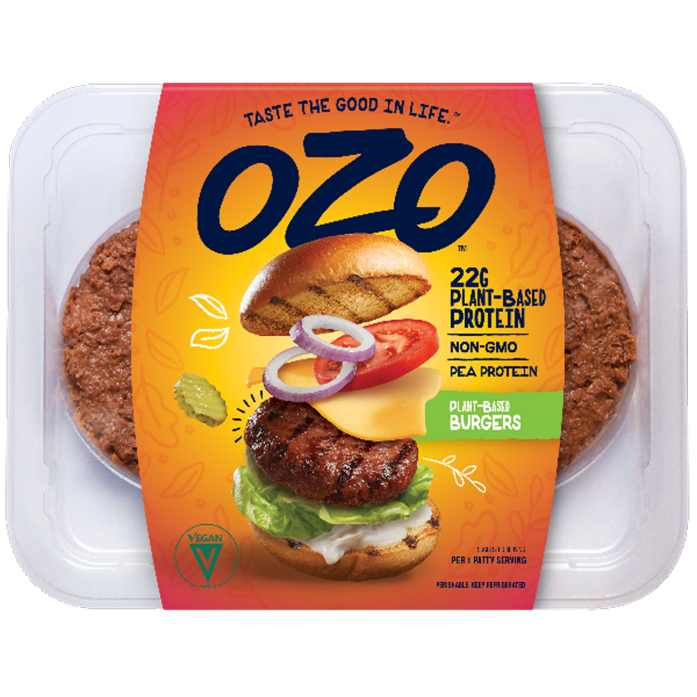 OZO Foods PlantBased Burgers (Refrigerated 4pack, 8