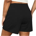 thumbnail image 7 of AGWOLF Womens Workout Shorts Summer Casual Loose Fit Sweat Short Pants High Waisted Drawstring Running Shorts with Pockets, 7 of 7