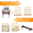 thumbnail image 6 of SHANNA Stainless Steel Electric Noodle Pasta Maker Machine Automatic Dough Roller with 24cm Cutter 3mm/9mm Noodles, 6 of 11