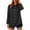 Black, variant on Women's Pintuck Button Down Shirt, Long Sleeve Casual Blouse for Women, Women's Purple, Sizes S-3XL