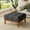 Gray, variant on Christopher Knight Home 33" Modern Deep Biscuit Tufted Upholstered Square Ottoman with Wood Base, White