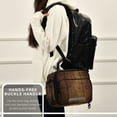 thumbnail image 6 of FORMRS Student Lunch Bag Insulated Reusable Cooler Box with Zipper Pockets, Wood Grain, 6 of 9
