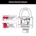 thumbnail image 4 of Candado de Aluminio Master Lock rosa con llave de 1-9/16 Pulgadas, 4 of 7