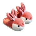 thumbnail image 5 of Otqutp Kids Toddler Bunny Slippers Boys Girls Cute Animal Indoor House Shoes Non-Slip Slippers Warm Plush Fuzzy Shoes, 5 of 6