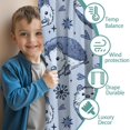 thumbnail image 3 of Blackout Kids Curtains,Blue Hedgehog Childrens Insulated Curtains Set Of 2,Bedroom Essentials,Toddler Room Decor 52"x84"(132x213cm), 3 of 4