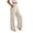 Beige, variant on Gaucho Pants Pants for Women Trendy Palazzo Work Pants Leggings Beige High Waisted Wide Leg Long Womens Summer Pants,L