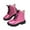 S8Pink, variant on lnmuld Kids Boots Boys and Girls Mesh Lace Shoes Fashion Mesh Lace Boots Non Breathable Boots Size:10