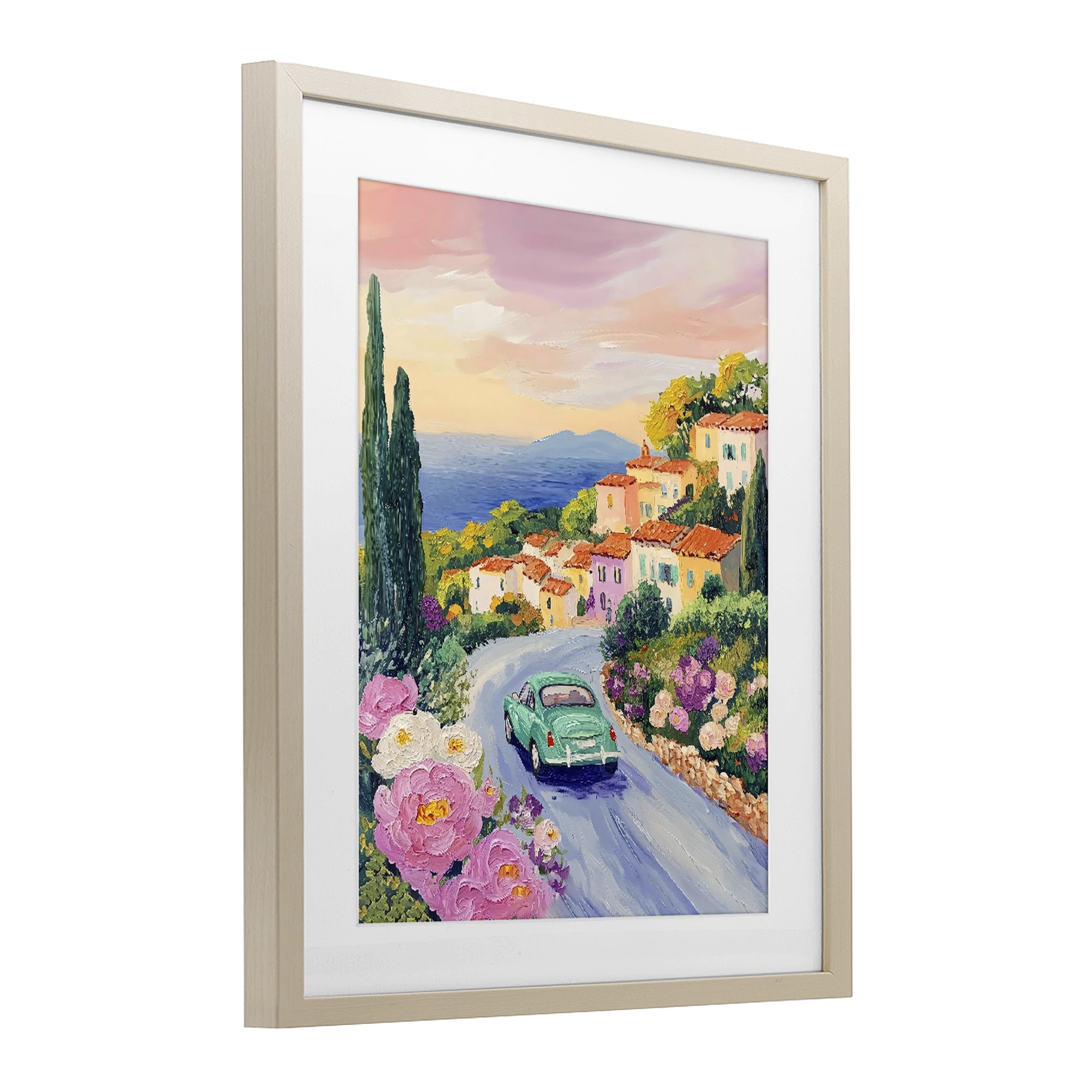 Stupell Industries Driving Along The Coast Birch Framed Print Under Glass, design by The Prints Vibe