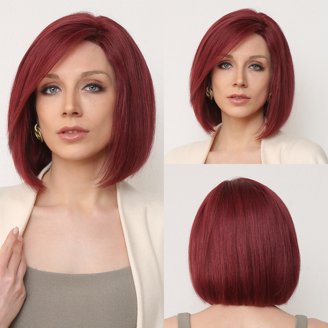NEW #2 Straight Lace Front Wig 18” Dark Brown Ombre 18 main image 4