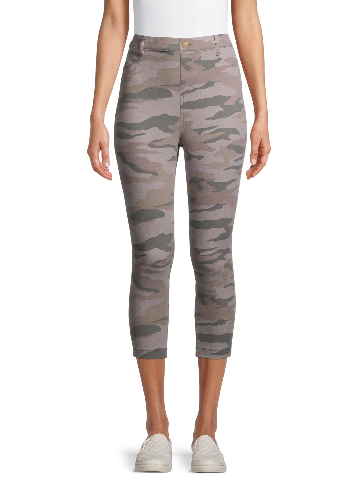 M S Time and Tru High-rise Camo Jeggings XS