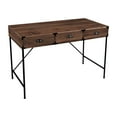 thumbnail image 2 of AGHDECO Orman Transitional Particle Board/Wood Desk in Walnut, 2 of 5