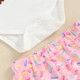 thumbnail image 6 of Bagilaanoe 2pcs Newborn Baby Girl Pants Set Letter Print Short Sleeve Romper Tops + Flare Trousers 3M 6M 12M 18M Infant Casual Clothes, 6 of 7