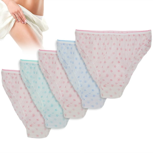 YLSHRF 10pcs Disposable Non-Woven Women Menstruation Underwear For