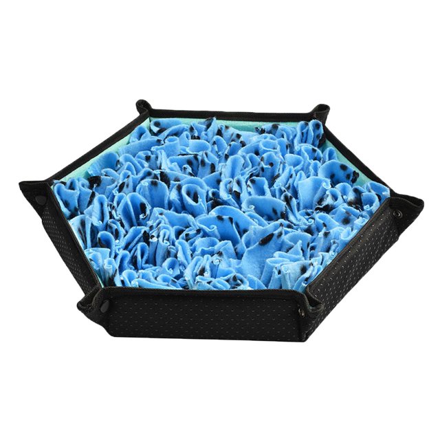 Dispensador de tratamiento para perros Sunnimix platillo interactivo antideslizante Rojo azul Dispensador de snuffle
