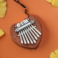 thumbnail image 4 of 8 Touches Mini Kalimba Doigt Pouce Piano Marimba Accessoire Musical Pendentif Cadeau, 4 of 5