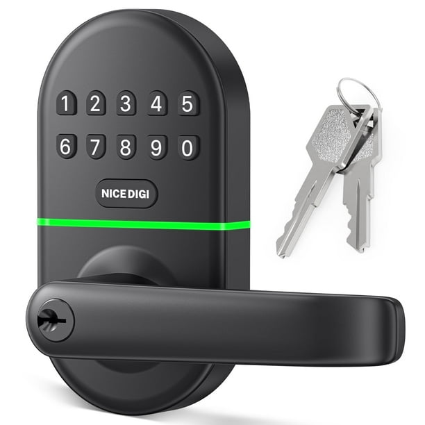 Cerradura de puerta inteligente NICE DIGI con asa para puerta delantera sin llave