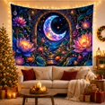 thumbnail image 3 of Crescent Moon in Stone Archway Against Starry Sky Dreamy Fantasy for Celestial Decor Enthusiasts Ethereal Wall Art Decor Holiday Gift Tapestry Wall Hanging for Bedroom and Living Room, 3 of 7