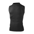 thumbnail image 7 of Avirosel Men's Tank Top Sleeveless Round Neck Elastic Fitness Base Top Comfortable Athletic Moisture Wicking Shirt for Daily Wear Black, 7 of 7