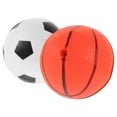 thumbnail image 4 of LEORX 2pcs Inflatable Basketballs for Patting Fun in Black and White for Indoor Play, 4 of 8