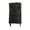 Black, variant on Foldable Wheeled Shopping Tote Detachable Grocery Bag for Market and Errands