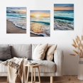 thumbnail image 4 of Bearachild Juego de arte de pared en lienzo de playa con vibrantes pinturas de playa, decoración de pared para iluminar cualquier habitación Decoración del hogar, 4 of 6