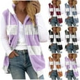 thumbnail image 6 of Lovskoo 2024 Womens Fuzzy Fleece Vest Cozy Sleeveless Winter Warm Vests with Pocket Zip Up Hooded Waistcoat Outerwear Black, 6 of 6