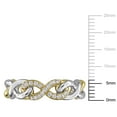 thumbnail image 2 of Created Forever Women's 1/5 CT TW Lab Grown Diamond Two-Tone Sterling Silver Infinity Ring, 2 of 10