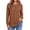 Brown, variant on Fantaslook Waffle Long Sleeve Shirts for Women Button Up V Neck Henley Blouses Dressy Casual Fall Tops