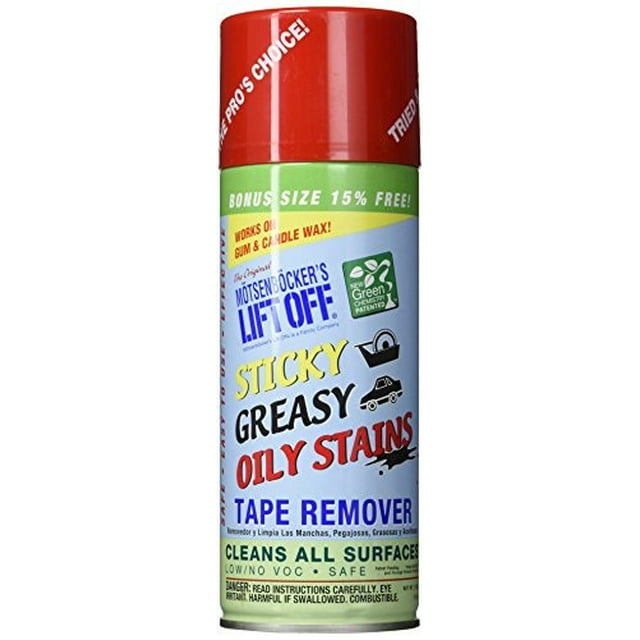 MOTSENBOCKER LIFT-OFF 402-11 Tape, Label, and Adhesive Remover, 12 oz, Clear