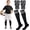 Black, variant on 3Pcs Soccer Shin Guards,  Straps and Socks for Toddler Kids Youth, Lightweight Soccer Shin Pads Protective Defender Gear for 3-5, 5-10, 10-15 Years Old Children Teen Boys Girls Sports Game