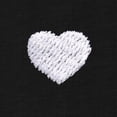 thumbnail image 2 of Dalix Lil Heart Face Embroidered Lightweight Relaxed Jersey Tee Summer Cute Short Sleeve T Shirt Womens in Black 2XL XX-Large, 2 of 5
