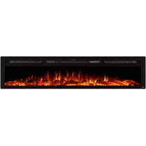 Touchstone Home Products 80043 84 in. Recessed Electric Fireplace, Black