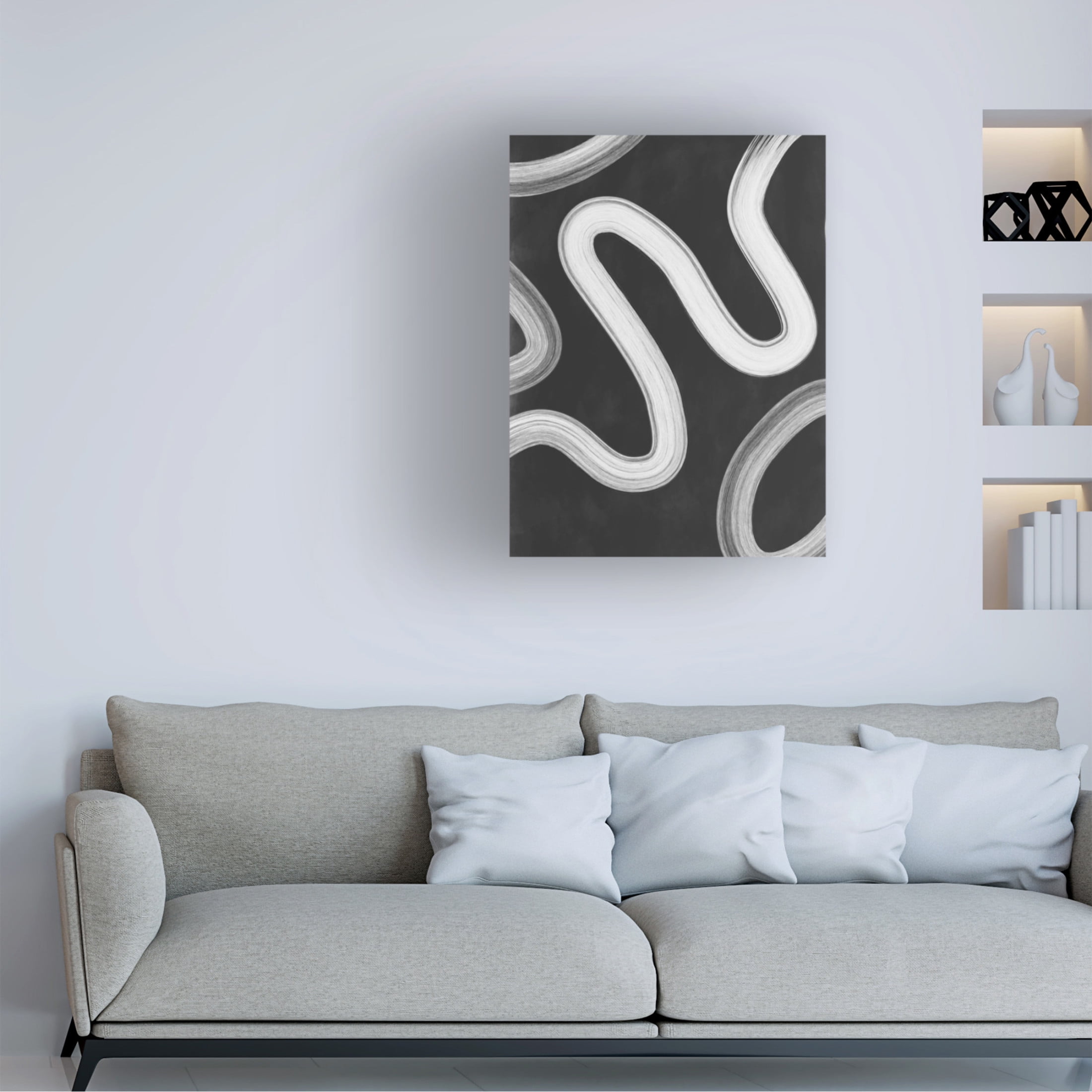 Trademark Fine Art Elena Ristova  blackawhite42 Canvas Wall Art