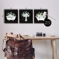 thumbnail image 4 of Stupell Industries Rustic Bathroom Florals Botanical & Floral Painting Black Framed Art Print Wall Art, 17 x 17, Set of 3, 4 of 10