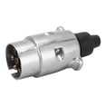 thumbnail image 2 of 7 Pin Metal Plug, 12N Trailer Connector Strong Rubber  for Boats for  for Trucks, 2 of 8