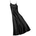 thumbnail image 1 of Vestidos ajustados sin mangas para mujer, vestidos largos de satén con tirantes finos para fiestas en la piscina y en la playa privada, 1 of 4