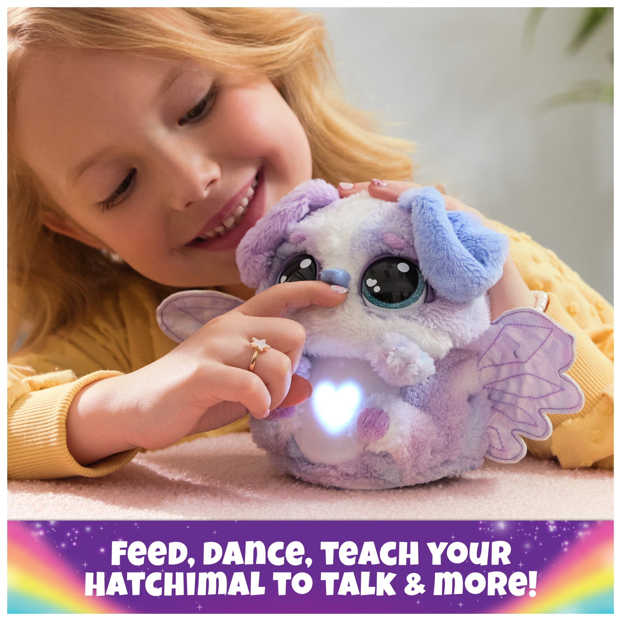 Hatchimals Alive, Mystery Hatch Exclusive 6.5inch Puppadee Electronic Pet with Mist, Lights & Sounds(图5)