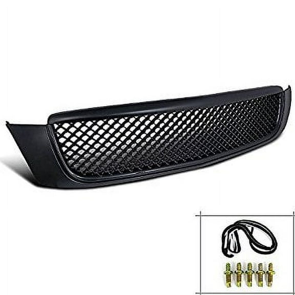 Spec-D Tuning HG-DVL00BB Cadillac DeVille Black ABS Front Bumper Mesh Hood Grill Grille
