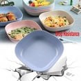 thumbnail image 6 of Mightlink 5.7 Inch Wheat Straw Deep Dinner Plates - Microwave and Dishwasher Safe, Unbreakable Sturdy Plastic Dinner Plates - Healthy Cereal Dishes/ Kids-toddler & Adult - 4PCS, 6 of 8