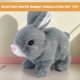 thumbnail image 4 of Pet Interactiva Electronic Electric Little Rabbit Simulation Ped Con Corteza Y Agitar Las Orejas (D) White, 4 of 9