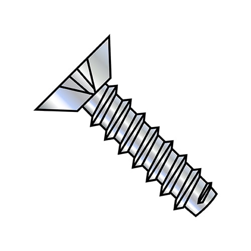 4-24X1/2 Phillips Flat Undercut Self Tapping Screw Type B Fully Threaded Zinc (Pack Qty 10,000) BC-0408BPU