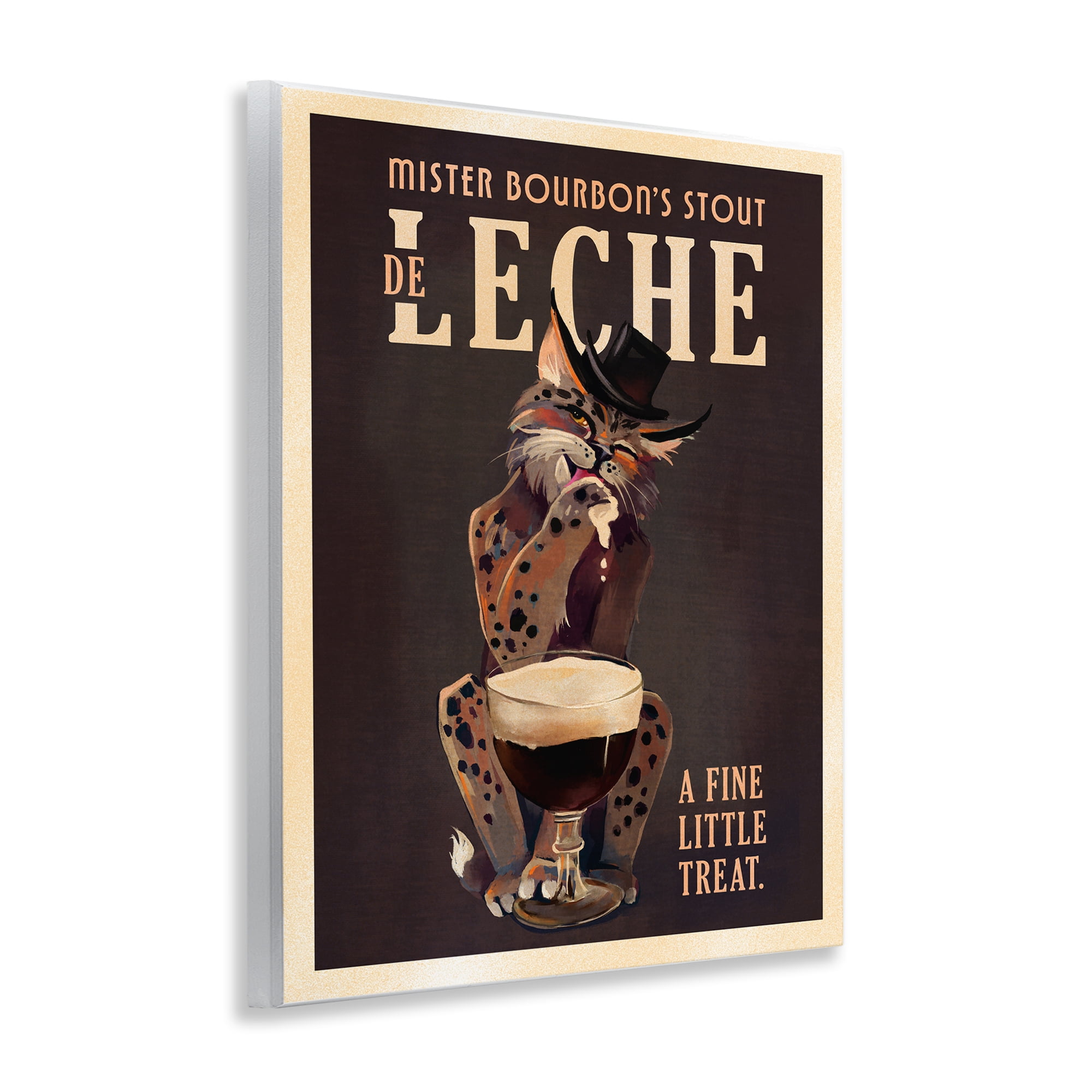 Stupell Industries Bourbon De Leche Stout Food & Beverage Painting Unframed Art Print Wall Art, 11 x 14