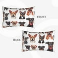 thumbnail image 2 of Fuzoiu Happy Dog Faces Collage Print Fuzzy Pillowcases, Super Soft Pillow Case Cover with Zipper for Bedroom, Sofa, Couch,Cozy Pillow Shams for All Seasons-16"x24", 2 of 6