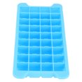 thumbnail image 2 of 36?Grid Ice Cubes Tray with Lid Stackable Silicone Sealing Ice Mold Kitchen Bar AccessoryBlue, 2 of 5
