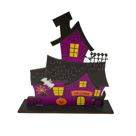 

WIQUOKETT Fall Decorations for Home Wooden Hanging Decoration Pumpkin Skeleton Bat Party Scene Decoration Wood Ornament（1 Pc） Fall Decor Indoor
