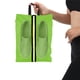 thumbnail image 1 of Bolsa de viaje para almacenamiento de zapatos | Organizador de zapatos de tela Oxford lavable y reutilizable, con cremallera, portátil, resistente verde/naranja, 15.35"x9.45"x3.54" | Protege zapatos, 1 of 6