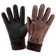thumbnail image 1 of Guantes cálidos de invierno elástico de cuero táctil Para ciclismo Estilo 1 Marrón Sunnimix, 1 of 8