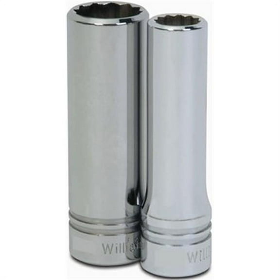 1-1/8" x 1/2" Drive 12 Point Deep Supertorque™ Socket, Chrome Finish. Not Suitable For Impact Use. Williams® USA # JHWSD-1236