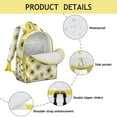 thumbnail image 3 of Retro Wildflower School Backpack for Student Lightweight Adjustable Padded Straps Chest Buckle Spacious Durable Bookbag for Daily Use, 3 of 4