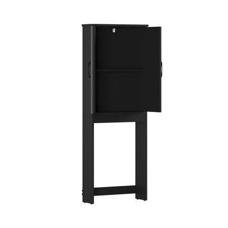 MAINSTAYS ARDENT OVER-THE-TOILET BATHROOM STORAGE CABINET, BLACK